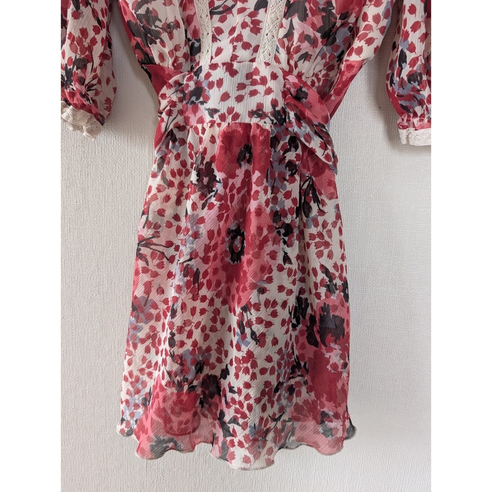Yank Y2K Babydoll Top Romantic Floral Fairy Peasant Boho Cottagecore Coquette - Picture 7 of 13